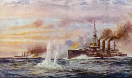 The fight between the Kent and the Nurnberg